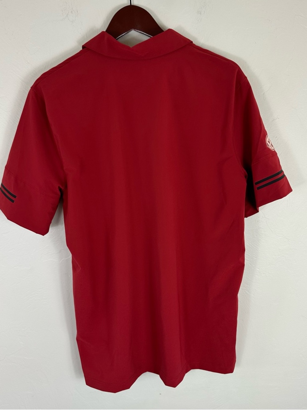 Nike Dri-Fit Red Polo Razorback Patch L - Picture 2 of 6